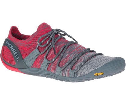 Barefoot Buty Merrell Vapor Glove 4 3D Męskie Szare Czerwone | 36208M-2BG