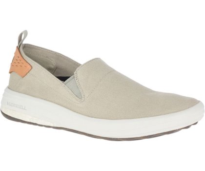 Buty Codzienne Merrell Gridway Moc Płócienne Męskie Beżowe | 41377M-2CB