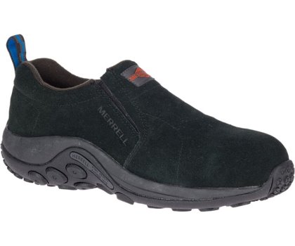 Buty Robocze Merrell Jungle Moc Alloy Metalowym Robocze Shoe Męskie Czarne | 40841M-2WB