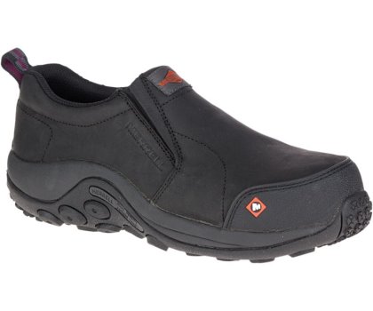 Buty Robocze Merrell Jungle Moc Comp Metalowym Robocze Shoe Damskie Czarne | 29095W-1WB