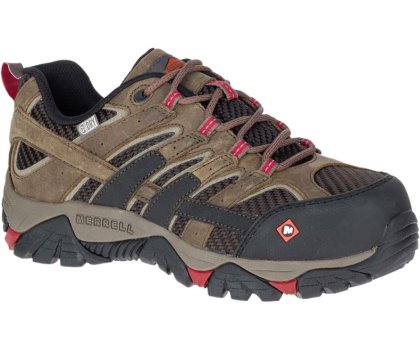 Buty Robocze Merrell Moab 2 Vent Nieprzemakalne Comp Metalowym Robocze Shoe Damskie Oliwkowe Czerwone | 29086W-1WO
