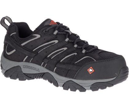 Buty Robocze Merrell Moab Vertex Vent Comp Metalowym Robocze Shoe Szerokie Szerokość Męskie Czarne | 38747M-2WB