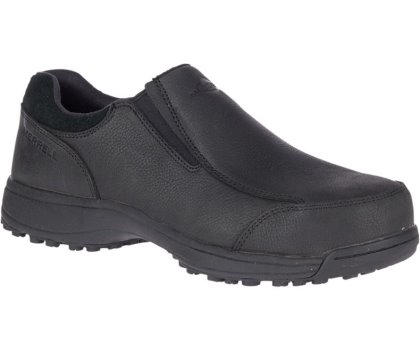 Buty Robocze Merrell Sutton Moc Steel Metalowym Robocze Shoe Męskie Czarne | 41322M-2WB