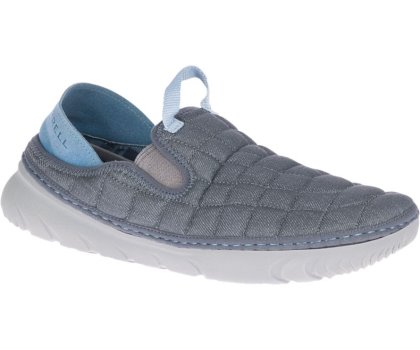 Buty Slip On Merrell Hut Moc Damskie Szare | 40801W-1SG