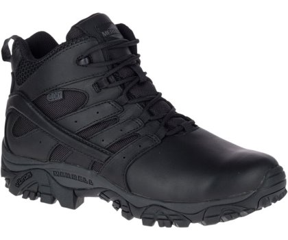 Buty Taktyczne Merrell Moab 2 Mid Tactical Response Nieprzemakalne Boot Szerokie Szerokość Męskie Czarne | 31169M-2TB
