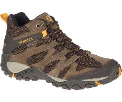 Buty Trekkingowe Merrell Alverstone Mid Nieprzemakalne Szerokie Szerokość Męskie Brązowe | 35662M-2HB
