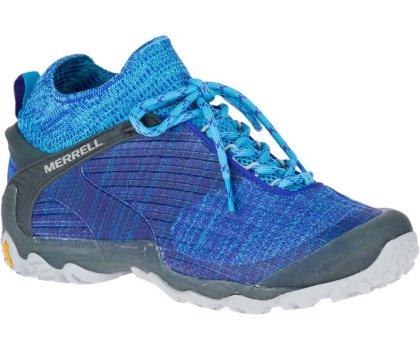 Buty Trekkingowe Merrell Chameleon 7 Knit Mid Damskie Niebieskie | 36278W-1HB