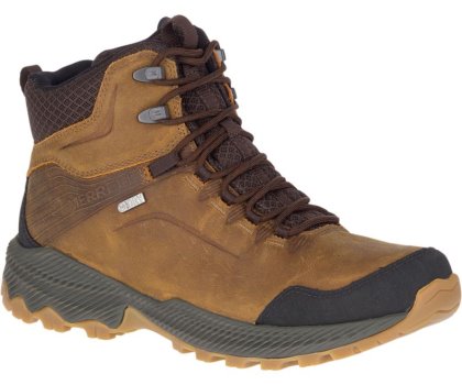 Buty Trekkingowe Merrell Forestbound Mid Nieprzemakalne Męskie Brązowe | 34940M-2HB