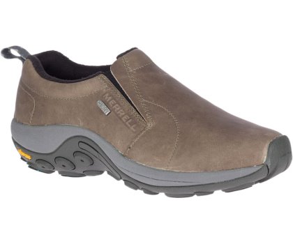 Buty Trekkingowe Merrell Jungle Moc Skórzane Nieprzemakalne Ice+ Męskie Brązowe | 35236M-2HB