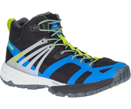 Buty Trekkingowe Merrell MQM Ace Mid Nieprzemakalne Męskie Niebieskie Głęboka Zielone | 36119M-2HB