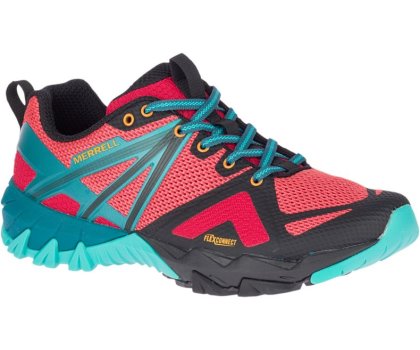 Buty Trekkingowe Merrell MQM Flex Damskie Turkusowe Czerwone | 30868W-1HE