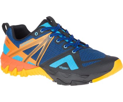 Buty Trekkingowe Merrell MQM Flex GORE -TEX® Męskie Niebieskie Pomarańczowe | 30851M-2HO