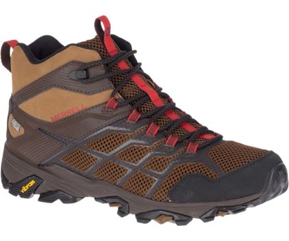 Buty Trekkingowe Merrell Moab FST 2 Mid Nieprzemakalne Męskie Brązowe | 33185M-2HB