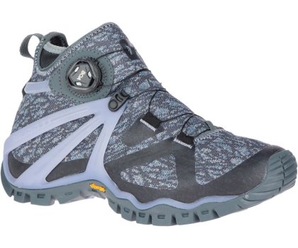 Buty Trekkingowe Merrell Rove Mid Knit Damskie Szare | 36280W-1HG