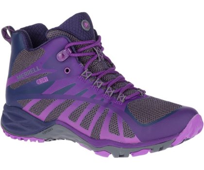 Buty Trekkingowe Merrell Siren Edge Q2 Mid Nieprzemakalne Damskie Fioletowe | 34609W-1HP
