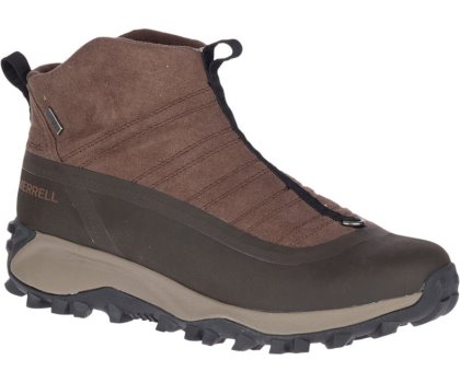 Buty Trekkingowe Merrell Thermo Snowdrift Zip Mid Shell Męskie Brązowe | 41375M-2HB