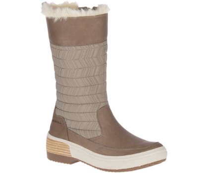 Buty Wodoodporne Merrell Haven Pull On Polar Nieprzemakalne Damskie Brązowe | 41500W-1WB