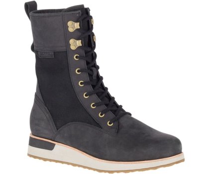 Buty Wodoodporne Merrell Roam Peak Polar Nieprzemakalne Damskie Czarne | 41501W-1WB