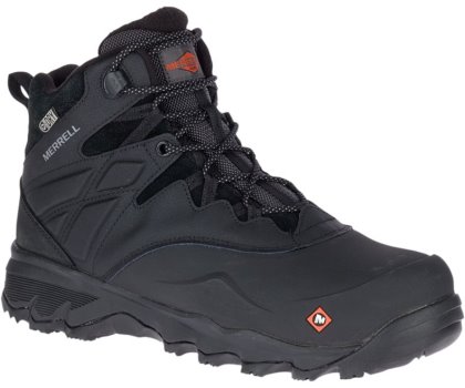 Buty Wodoodporne Merrell Thermo Adventure 6" Ice+ Nieprzemakalne Comp Metalowym Robocze Boot Męskie Czarne | 31147M-2WB
