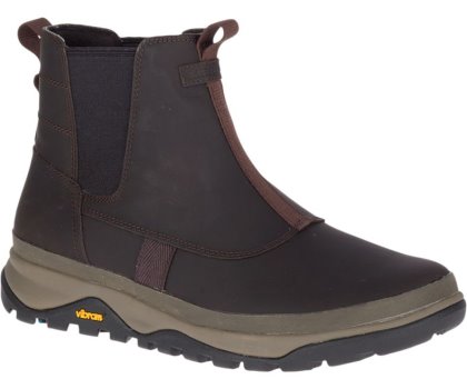 Buty Wodoodporne Merrell Tremblant 6" Polar Nieprzemakalne Ice+ Męskie Ciemny Brązowe | 35129M-2WD