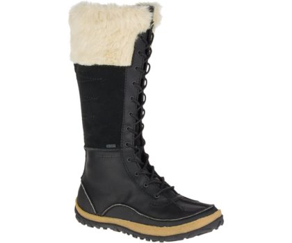Buty Wodoodporne Merrell Tremblant Wysokie Polar Nieprzemakalne Damskie Czarne | 29553W-1WB