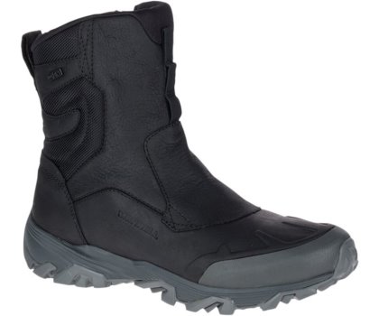 Buty Zimowe Merrell Coldpack Ice+ 8" Zip Polar Nieprzemakalne Męskie Czarne | 29539M-2IB