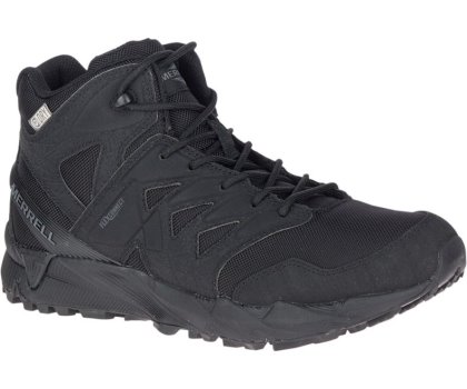 Buty do Chodzenia Merrell Agility Peak Mid Tactical Nieprzemakalne Shoe Męskie Czarne | 40840M-2WB