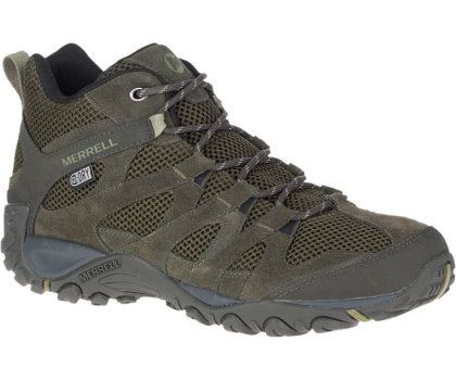 Buty do Chodzenia Merrell Alverstone Mid Nieprzemakalne Męskie Oliwkowe | 35661M-2WO