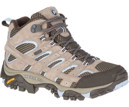 Buty do Chodzenia Merrell Moab 2 Mid Nieprzemakalne Damskie Brązowe Głęboka Niebieskie | 27933W-1WB