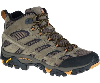 Buty do Chodzenia Merrell Moab 2 Mid Ventilator Szerokie Szerokość Męskie Oliwkowe | 27936M-2WO