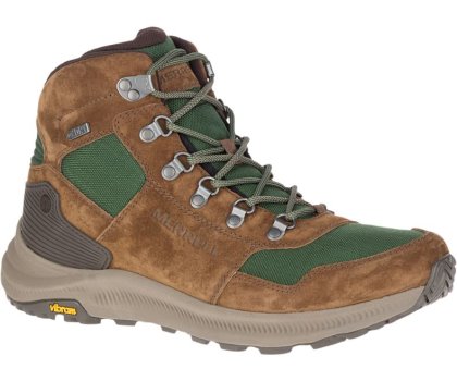 Buty do Chodzenia Merrell Ontario 85 Mid Nieprzemakalne Męskie Zielone Brązowe | 39219M-2WG
