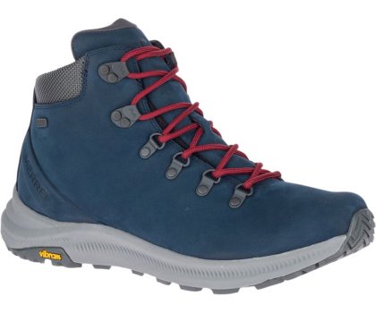 Buty do Chodzenia Merrell Ontario Mid Nieprzemakalne Męskie Ciemny Niebieskie Czerwone | 35911M-2WA