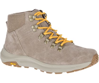 Buty do Chodzenia Merrell Ontario Zamszowe Mid Damskie Brązowe Żółte | 40756W-1WA