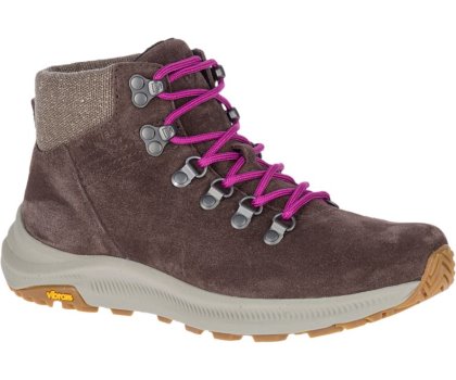 Buty do Chodzenia Merrell Ontario Zamszowe Mid Damskie Brązowe Różowe | 40756W-1WB