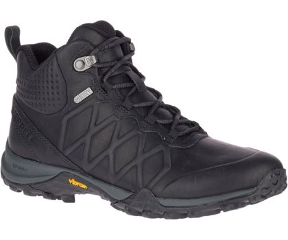 Buty do Chodzenia Merrell Siren 3 Peak Mid Nieprzemakalne Damskie Czarne | 40767W-1WB