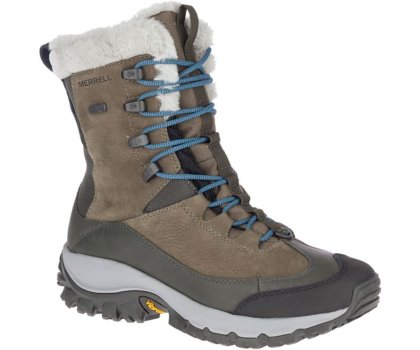 Buty do Chodzenia Merrell Thermo Rhea Mid Nieprzemakalne Damskie Oliwkowe | 41497W-1WA