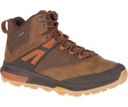 Buty do Chodzenia Merrell Zion Mid Nieprzemakalne Męskie Ciemny Brązowe | 40759M-2WA