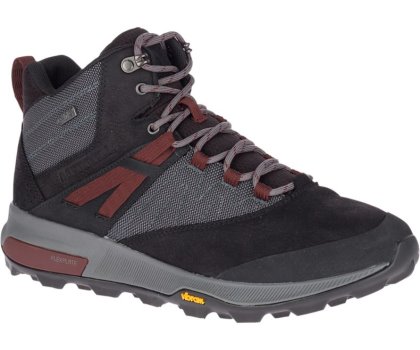 Buty do Chodzenia Merrell Zion Mid Nieprzemakalne Męskie Czarne | 40759M-2WB