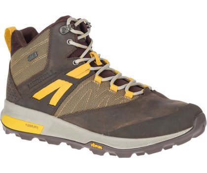 Buty do Chodzenia Merrell Zion Mid Nieprzemakalne Męskie Brązowe | 40759M-2WC