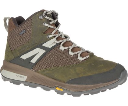 Buty do Chodzenia Merrell Zion Mid Nieprzemakalne Męskie Ciemny Oliwkowe | 40759M-2WD