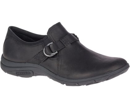 Chodaki Merrell Dassie Stitch Klamry Damskie Czarne | 39459W-1CB