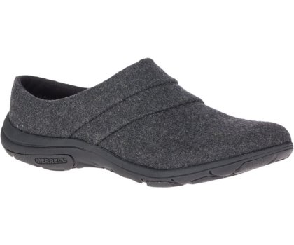 Chodaki Merrell Dassie Stitch Klapki Wełna Damskie Ciemny Szare | 39480W-1CD