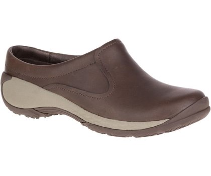Chodaki Merrell Encore Q2 Klapki Skórzane Damskie Ciemny Brązowe | 29578W-1CD