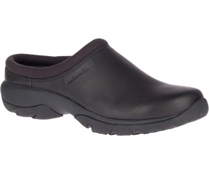 Chodaki Merrell Encore Rexton Klapki Skórzane AC+ Męskie Czarne | 33355M-2CB