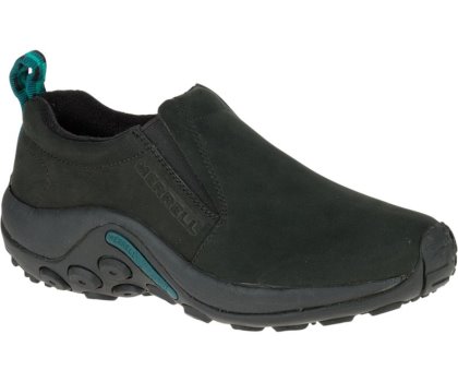 Chodaki Merrell Jungle Moc Nubuck Damskie Czarne | 16255W-1CB
