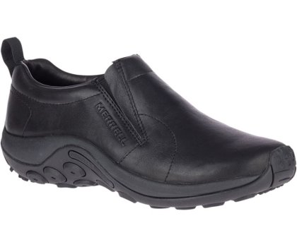 Chodaki Merrell Jungle Moc Skórzane 2 Męskie Czarne | 39618M-2CA