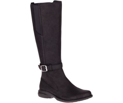 Kozaki Merrell Andover Wysokie Nieprzemakalne Damskie Czarne | 40981W-1BB