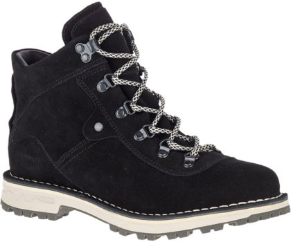 Kozaki Merrell Sugarbush Nieprzemakalne Zamszowe Damskie Czarne | 40973W-1BB
