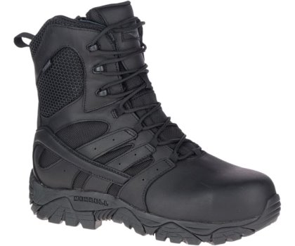 Kozaki Robocze Merrell Moab 2 8" Tactical Response Nieprzemakalne Comp Metalowym Robocze Boot Męskie Czarne | 40844M-2WB