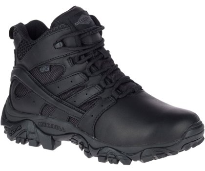Kozaki Robocze Merrell Moab 2 Mid Tactical Response Nieprzemakalne Boot Damskie Czarne | 31171W-1WB
